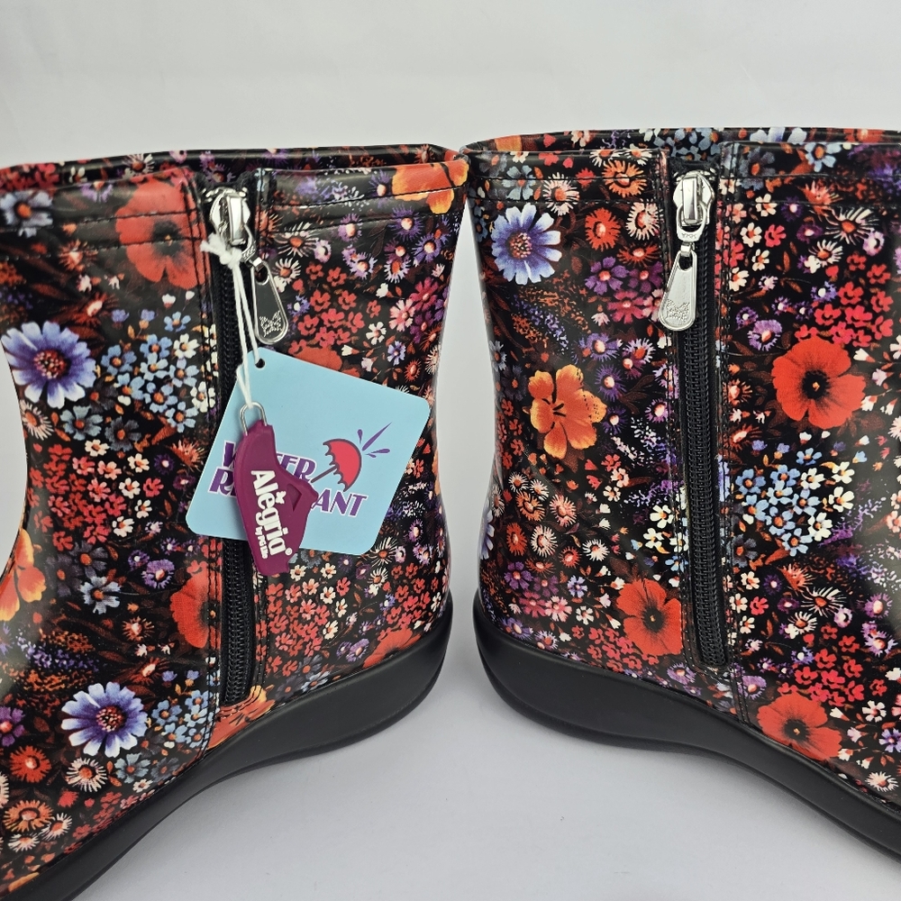 Alegria Floral Rain Boots Size 37 RAI - Picture 6 of 16